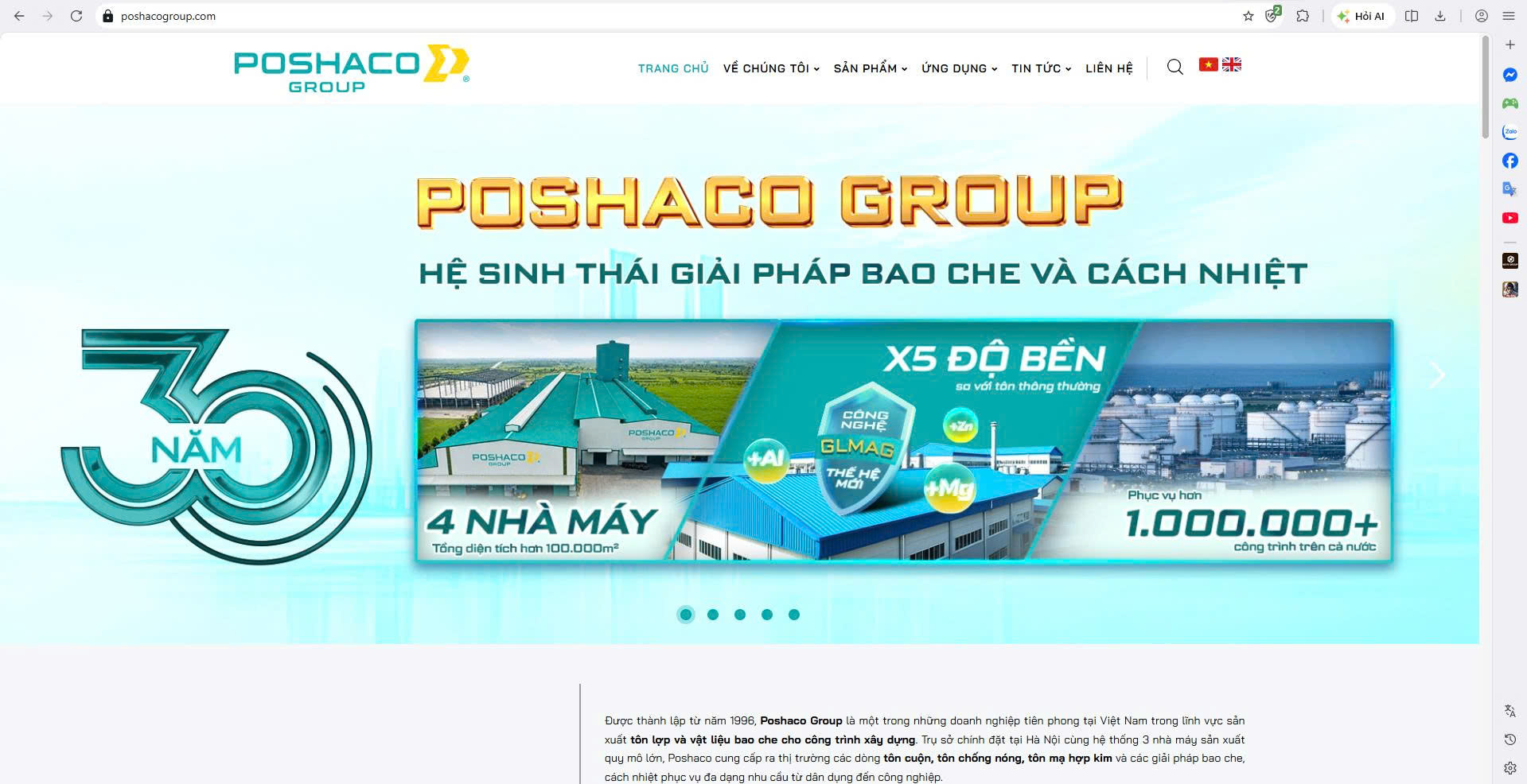 Website poshacogroup.com